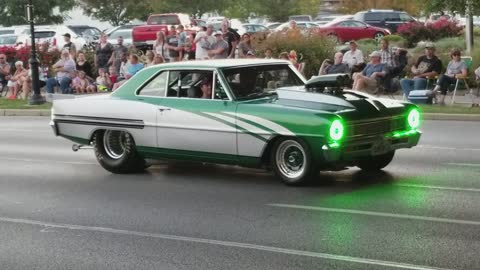 Short Burnout by Pro Street 66 Nova at RT66 Festival Cruise