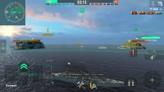 World Of Warships Blitz Gameplay #5 BOGATYR USSR CRUISER WARSHIP