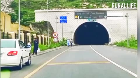 Beautiful Car Drive with Mountain Tunnel view😳😯