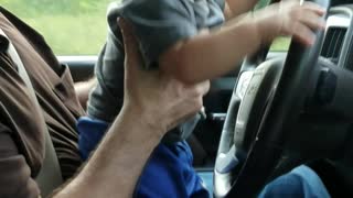 Helping Papa drive