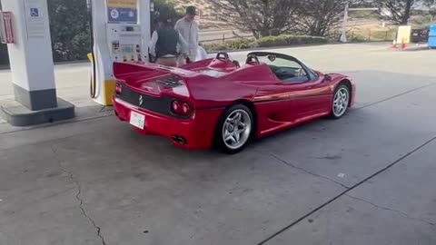 I just filled up next to two F50’s, only at carweek 😂 Still processing that.