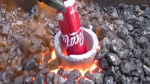 How to make aluminium slabs from soda cans