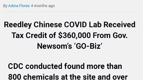 THE CHINESE BIOLABS FOUND IN CALIFORNIA WERE FUNDED BY NEWSOM WITH CALIFORNIANS TAX MONEY