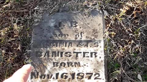 6 Babies with the Lord, a grave stone actually cracked by a tree.