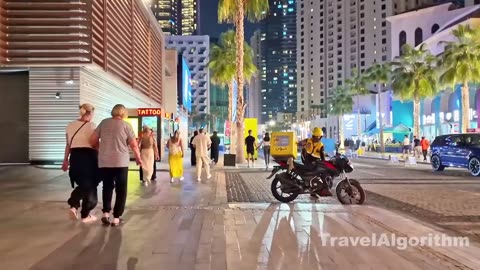 Dubai Walk Tour at Jumeirah Beach| Night view at Jumeirah Beach