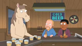 A horse walks into a bar Family Guy SJP Sarah