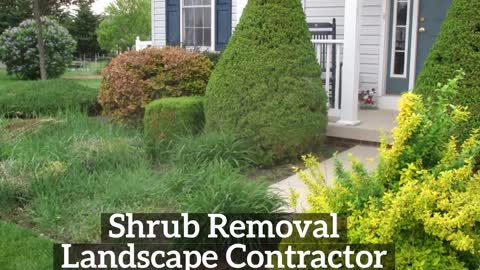 Landscape Smithsburg Maryland Shrub Removal