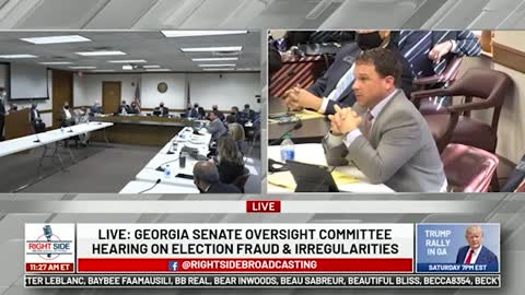Question #10 to Georgia Secretary of State rep during GA Senate Oversight Hearing, 12/03/20