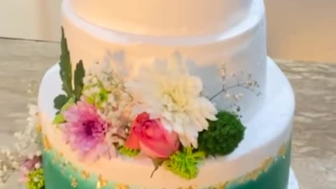 Three tier Wedding cake 🎂