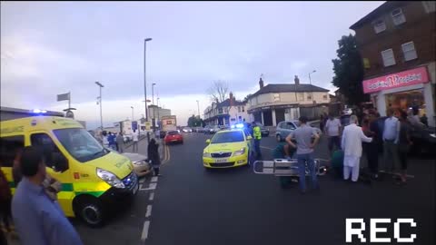 Road accident in London