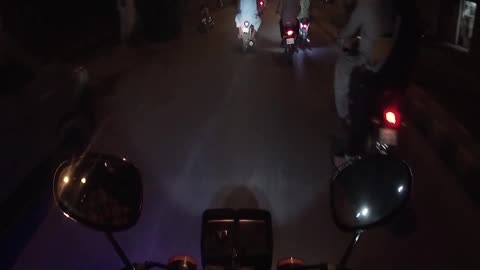 Night Driving In Lahore On Bike Watch In HD Urdu/Hindi