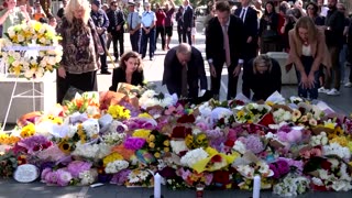 Australia PM lays floral tribute at Sydney mall