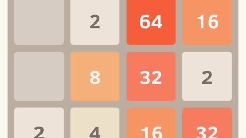 I play 2048 very top