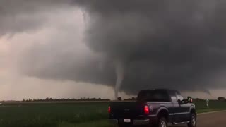 Tornado on the ground near Sycamore IL 8-9-2021