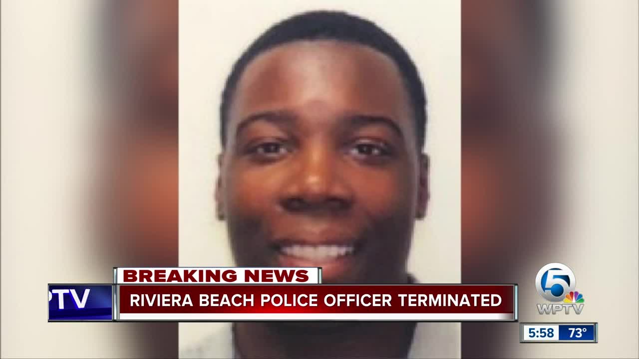 Riviera Beach police officer terminated
