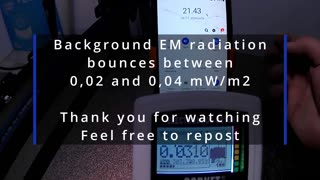 Measuring the EMF radiation of Samsun X-cover 4.