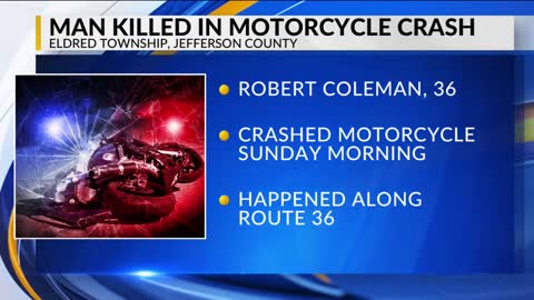 One dead after motorcycle crash in jefferson county