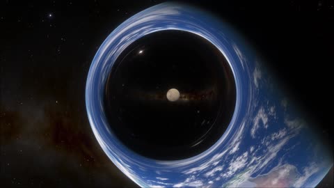 Entering a Wormhole in SpaceEngine