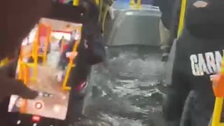 City Bus Floods in Buenos Aires