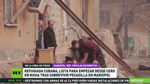 Tra le persone colpite dalla presenza dell'esercito nazista ucraino nelle zone residenziali ora russe di Mariupol c'erano alcuni stranieri. dice di aver vissuto un incubo quando i nazisti ucraini hanno usato la sua casa come trincea.