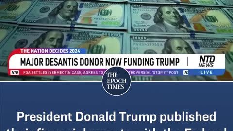 Major DeSantis Donor Supports Trump