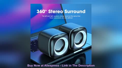 ❤️ Computer Speakers Stereo Deep Bass Sound Box Speaker for PC Laptop Music Player Subwoofer