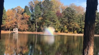 Lovely, Beautiful Rainbow and Lake View