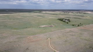 DODGE CITY KANSAS SANTA FE TRAIL WAGON TRACKS / DJI Mavic Air 2 Drone Footage