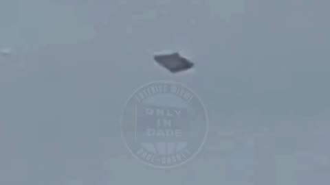 A strange object is captured on camera flying over the city of Miami.