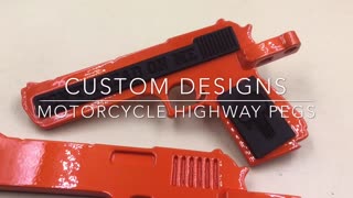 Motorcycle highway pegs