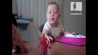 Baby Freaked Out by Monkey Toy | Unhappy Babies and Toddlers