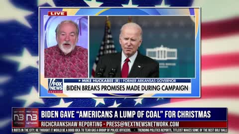 Mike Huckabee Says Biden Gave “Most Americans a Lump Of Coal” For Christmas
