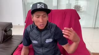 Nairo Quintana habla de su accidente este viernes