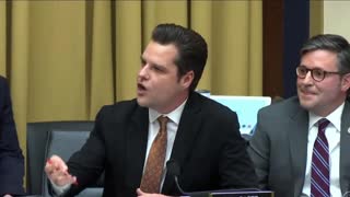 WATCH: Matt Gaetz Goes Off After Democrat Tries to Stifle Question on ‘Life or Death’