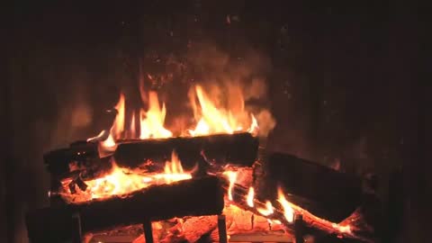 THE BEST FIREPLACE VIDEO WITH CHRISTMAS MUSIC | High Quality Real Fireplace with Sound | 3 Hours