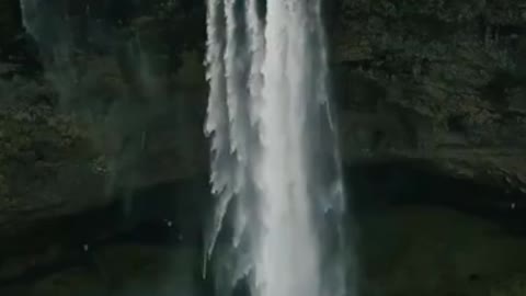 Iceland waterfall landscape travel Mountain