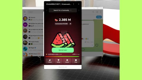 CLICK ARBUZ BOT-Big project-mining mini app