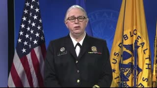 Rachel Levine delivers remarks after being sworn in as a four-star admiral