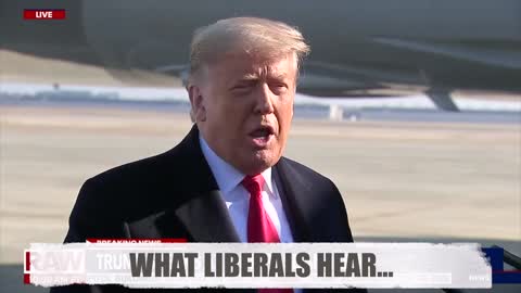 What Liberals Hear... Trump Calls for More Violence 😳