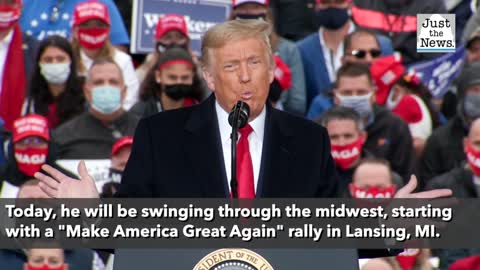 Trump returns to 'Blue Wall' Michigan, Wisconsin, Biden to Georgia to expand map