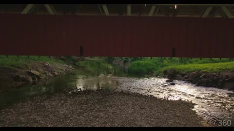 Drone Video of Spain Bridge Union County Ohio