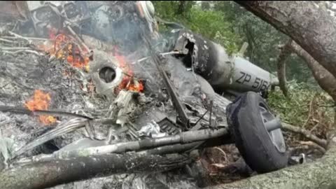 Indian Defense Staff Bipinravat died in a crash on the 8th