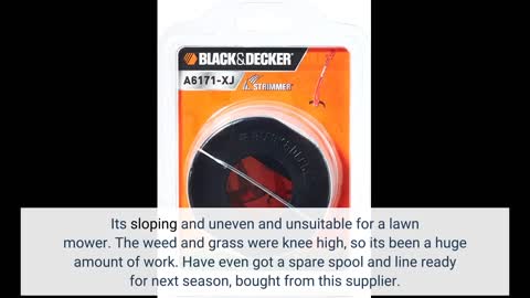 Black+decker vollautomatische einzelfadenspule(für rasentrimmer 10 m länge, 1,5 mm fadendurchmesser)
