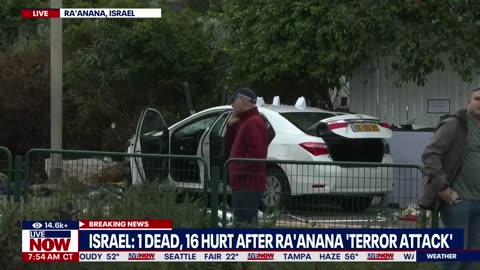 Terror attack Raanana, Israel_1 dead, 16 hurt after stabbings, car ramming's _ LiveNOW from FOX