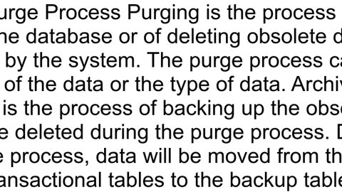 Differences between purge and delete files