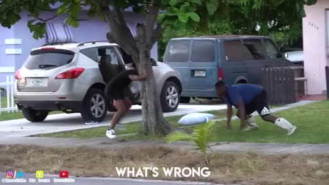 PILLOW FIGHTING IN THE HOOD! *Gone Wrong*