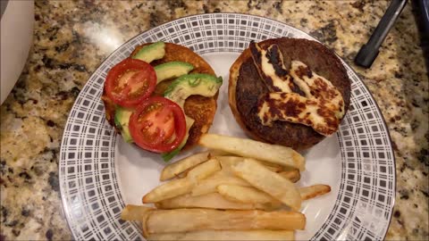 ActiFry French Fries and Amy's Organic Sonoma Veggie Burger