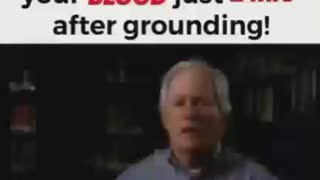 What happens to your blood after grounding