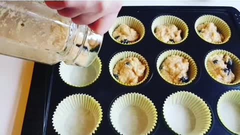 Paleo coconut blueberries muffins