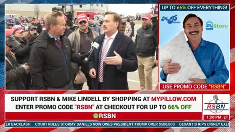 RSBN Full Interview with Mike Lindell at President Trump Rally in Washington, MI 4/2/22